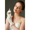 Mănuși de nuntă plin deget dantelă fildeș scurt primăvară de moda - Pagină 1
