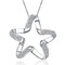 Clavicul Femei Argint Cinci-ascuțit stele Inlaid diamante Colier - Pagină 1