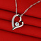 Violet de argint inima in forma de diamante bijuterii femei colier - Pagină 3