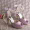 Pantofi de mireasă stiletto de mireasă sandale cu vârf deschis, pantofi de domnișoară de onoare de dimensiuni mari - Pagină 5
