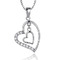 Argintiu în formă de inimă Femei scurt Inlaid diamante Colier - Pagină 1