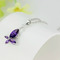 Moda violet Inlaid diamant Insect Colier de argint - Pagină 2