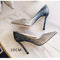 Încălțăminte pentru femei de nuntă pantofi de mireasă cristal de paiete cu tocuri înalte - Pagină 8