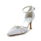 Pantofi de mireasa din dantela alba pantofi de mireasa cu strasuri pantofi de domnisoare de onoare din stras de dama - Pagină 1