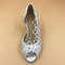 Pantofi de mireasa din dantela de satin cu pantofi de nunta stiletto stras pantofi de nunta lucrati manual - Pagină 2