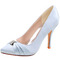 Încălțăminte de mireasă pentru femei încălțăminte cu pantofi din satin cu toc înalt - Pagină 8