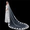 Voal de mireasă alb pur ivoire, dantelă de înaltă calitate, aplică de 3 metri lungime, voal, accesorii de nuntă - Pagină 2