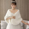 Rochie de mireasă cu blană de mână de imitație cu cămașă căptușită haină caldă - Pagină 1