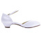 Pantofi de nunta cu gura alba, cu adancime mica, tocuri inalte simple din satin 3CM - Pagină 5