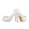 Nunta alba cu toc inalt pantofi de mireasa din matase din satin pantofi stiletto pentru femei - Pagină 3