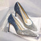 Încălțăminte pentru femei de nuntă pantofi de mireasă cristal de paiete cu tocuri înalte - Pagină 1