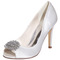 Sandale stiletto stofă impermeabilă din satin mireasa pantofi petrecere de nunta moda - Pagină 2