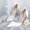 Pantofi albi de mireasa pantofi de mireasa din satin tocuri inalte modele de toamna si iarna - Pagină 1