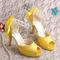 Pantofi de mireasă stiletto de mireasă sandale cu vârf deschis, pantofi de domnișoară de onoare de dimensiuni mari - Pagină 4