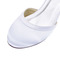 Pantofi de nunta cu gura alba, cu adancime mica, tocuri inalte simple din satin 3CM - Pagină 2