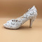 Pantofi de mireasa din dantela de satin cu pantofi de nunta stiletto stras pantofi de nunta lucrati manual - Pagină 4