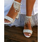 Sandale noi din stras Sandale cu toc gros Sandale de nunta pentru banchet - Pagină 5
