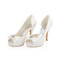 Nunta alba cu toc inalt pantofi de mireasa din matase din satin pantofi stiletto pentru femei - Pagină 1