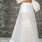 Nunta petticoat plin rochie de epocă fluting alb terilena două jante - Pagină 3