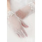 Mănuși de nuntă dantela modernă de vară alb decor plin de deget - Pagină 1