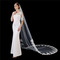 Voal de mireasă alb pur ivoire, dantelă de înaltă calitate, aplică de 3 metri lungime, voal, accesorii de nuntă - Pagină 3