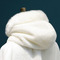 Iarnă cu glugă mantă lungă călucă caldă de pluș albă mantie groasă - Pagină 4