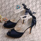 Pantofi de mireasă stiletto de mireasă sandale cu vârf deschis, pantofi de domnișoară de onoare de dimensiuni mari - Pagină 1