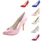 Încălțăminte de mireasă pentru femei încălțăminte cu pantofi din satin cu toc înalt - Pagină 2