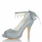 Pantofi cu strasuri cu perle Încălțăminte pentru domnișoară de onoare de nuntă Tocuri înalte de mireasă - Pagină 12