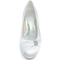 Încălțăminte plată satin pantofi de nuntă de nuntă plus mărime pantofi plate - Pagină 8