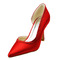 Pantofi de rochie de nunta stiletto roșu cu toc înalt, din satin - Pagină 2