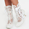 Cizme dama de moda cizme cu tocuri inalte dantela alba cizme de dama cizme de nunta - Pagină 3