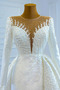 Rochie de mireasa Iarnă Satin Perle Luxos Sirenă Talie naturale - Pagină 6