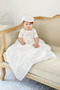 Rochie de botez Butonul Ceremonie Fermoar Capac/pălărie Satin - Pagină 2