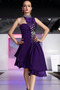 Rochie de bal Conservatie Africane Violet Satin Mijlocul spate - Pagină 1