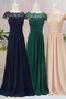 Rochie de domnişoară de onoare Şifon Elegant Lungime podea Broderie - Pagină 6