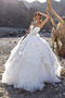 Rochie de mireasa Fără mâneci Dantelă sus Luxos Sală Cădea Satin - Pagină 4