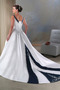 Rochie de mireasa Capela V-gât adânc Biserică A-linie Broderie - Pagină 2