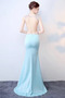 Rochie de bal Satin Nu înapoi Talie naturale Şic Subţire Fără mâneci - Pagină 2