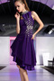 Rochie de bal Conservatie Africane Violet Satin Mijlocul spate - Pagină 3