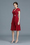 Rochie de mama Elegant Şifon Drapat Genunchi lungime Mâneci scurte - Pagină 4
