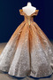 Rochie de bal Înstelat Mâneci plafonate Corsetul sequined Talie naturale - Pagină 3