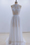 Rochie de mireasa Sheer Înapoi Bijuterie Pară Vară Dantela A-linie - Pagină 5
