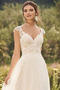 Rochie de mireasa Dantela Talie naturală V-gât adânc Plajă Fără mâneci - Pagină 3