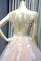 Rochie de bal Elegant A-linie Tul Lungime podea Minge Drapat - Pagină 4