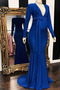 Rochie de seara V gâtului Pară Teacă Tricou Arc accentuată Nuntă - Pagină 4