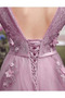 Rochie de bal Mâneci lungi Tricou Rozetă accentuată A-linie Mediu - Pagină 2
