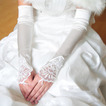 Mănuși de nuntă Elegant Taffeta Beach Aplicați iarna