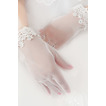 Mănuși de nuntă dantela modernă de vară alb decor plin de deget