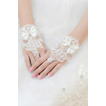 Mănuși de nuntă scurte fără bretele decorare dantelă tesatura mitten